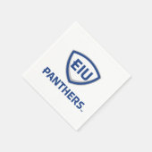 Oostelijk Illinois Panthers Shield & Wordmark Logo Servet (Hoek)