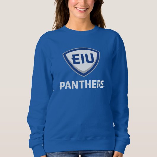Oostelijk Illinois Panthers Shield & Wordmark Logo Trui (Voorkant)