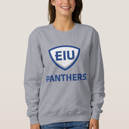 Oostelijk Illinois Panthers Shield & Wordmark Logo Trui (Voorkant)