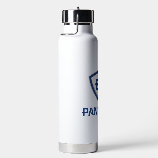 Oostelijk Illinois Panthers Shield & Wordmark Logo Waterfles (Rechts)