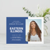 Oostelijk Illinois University Wordmark Logo Aankondiging (Staand voorkant)