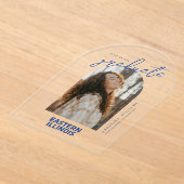 Oostelijk Illinois University Wordmark Logo Acryl Uitnodigingen (Laagn)