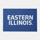 Oostelijk Illinois University Wordmark Logo Deurmat (Voorkant)