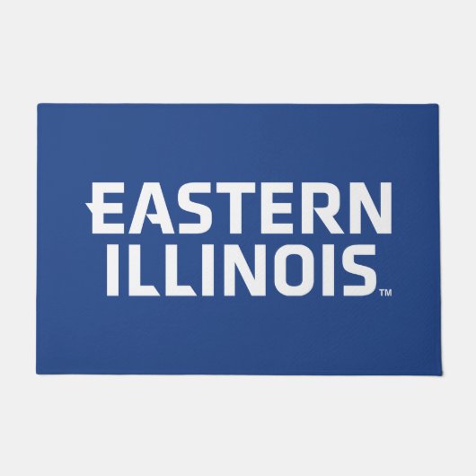Oostelijk Illinois University Wordmark Logo Deurmat (Voorkant)
