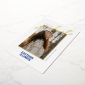 Oostelijk Illinois University Wordmark Logo Folie Uitnodiging (Gedraaid)