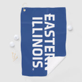 Oostelijk Illinois University Wordmark Logo Golfhanddoek (Insitu)