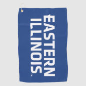 Oostelijk Illinois University Wordmark Logo Golfhanddoek (Voorkant)