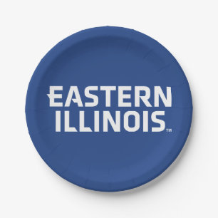 Oostelijk Illinois University Wordmark Logo Papieren Bordje