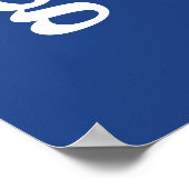 Oostelijk Illinois University Wordmark Logo Poster (Hoek)