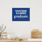 Oostelijk Illinois University Wordmark Logo Poster (Keuken)