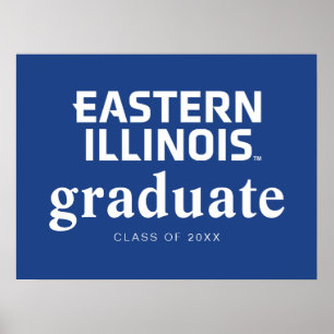Oostelijk Illinois University Wordmark Logo Poster