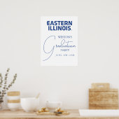 Oostelijk Illinois University Wordmark Logo Poster (Keuken)