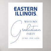 Oostelijk Illinois University Wordmark Logo Poster (Voorkant)