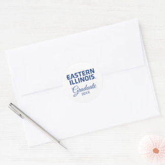 Oostelijk Illinois University Wordmark Logo Ronde Sticker