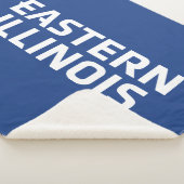 Oostelijk Illinois University Wordmark Logo Sherpa Deken (3/4)