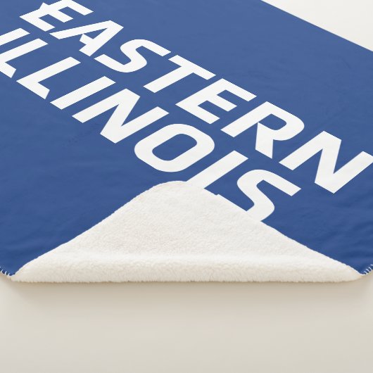 Oostelijk Illinois University Wordmark Logo Sherpa Deken (3/4)