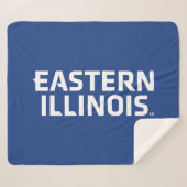 Oostelijk Illinois University Wordmark Logo Sherpa Deken (Voorkant (horizontaal))