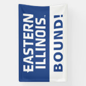 Oostelijk Illinois University Wordmark Logo Spandoek (Verticaal)