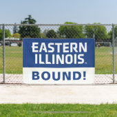 Oostelijk Illinois University Wordmark Logo Spandoek (Insitu)