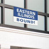 Oostelijk Illinois University Wordmark Logo Spandoek (Buitenkant Gebouw)