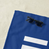 Oostelijk Illinois University Wordmark Logo Strandlaken (In situ)