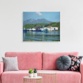 Oostelijk Kanaal, Nederlandse Haven, AK Canvas Afdruk (Insitu (Woonkamer))