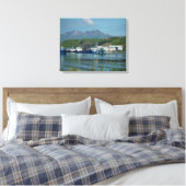 Oostelijk Kanaal, Nederlandse Haven, AK Canvas Afdruk (Insitu (Slaapkamer))