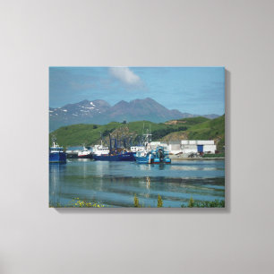 Oostelijk Kanaal, Nederlandse haven, AK Canvas Afdruk