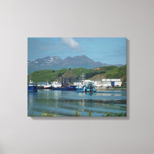 Oostelijk Kanaal, Nederlandse Haven, AK Canvas Afdruk (Voorkant)