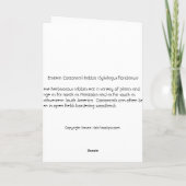 Oostelijk Katoenstaartkonijn Feestdagen Kaart (Achterkant)