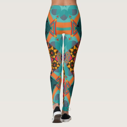  oostelijk: luxe groen decor. leggings (Achterkant)