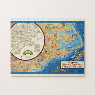 Oostelijk North Carolina 11x14 Legpuzzel