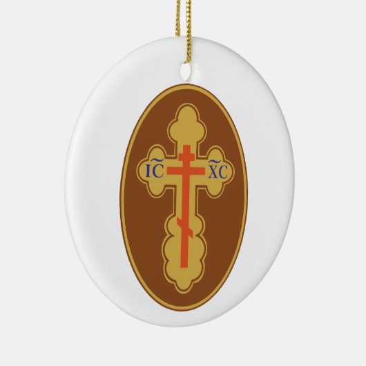 Oostelijk Orthodoxe Kruis Keramisch Ornament (Rechts)