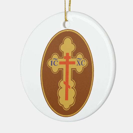 Oostelijk Orthodoxe Kruis Keramisch Ornament (Links)
