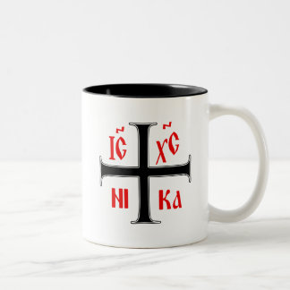 Oostelijk Orthodoxe Kruis Tweekleurige Koffiemok