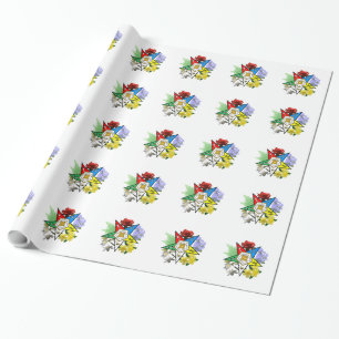 Oostelijk Ster Floral Wrapping Paper Cadeaupapier