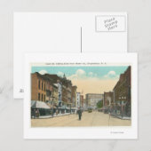 Oostelijk Uitzicht van Court Street van Water Stre Briefkaart (Voorkant / Achterkant)