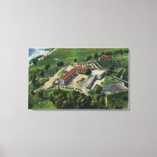 Oostelijk Uitzicht van de Fort Grorondes Canvas Afdruk (Voorkant)