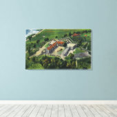 Oostelijk Uitzicht van de Fort Grorondes Canvas Afdruk (Insitu (Houten vloer))