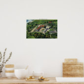 Oostelijk Uitzicht van de Fort Grorondes Poster (Keuken)
