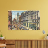 Oostelijk Uitzicht van de Markt St. van Powell St. Canvas Afdruk (Insitu (Woonkamer))