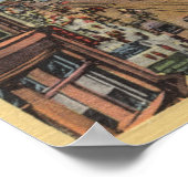 Oostelijk Uitzicht van de Markt St. van Powell St. Poster (Hoek)