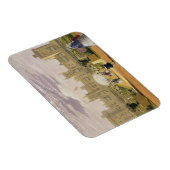 oostelijk uitzicht van het kasteel en de tuin, de  magneet (Rechterzijde)