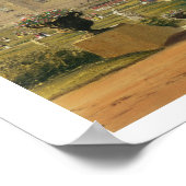 oostelijk uitzicht van het kasteel en de tuin, de poster (Hoek)