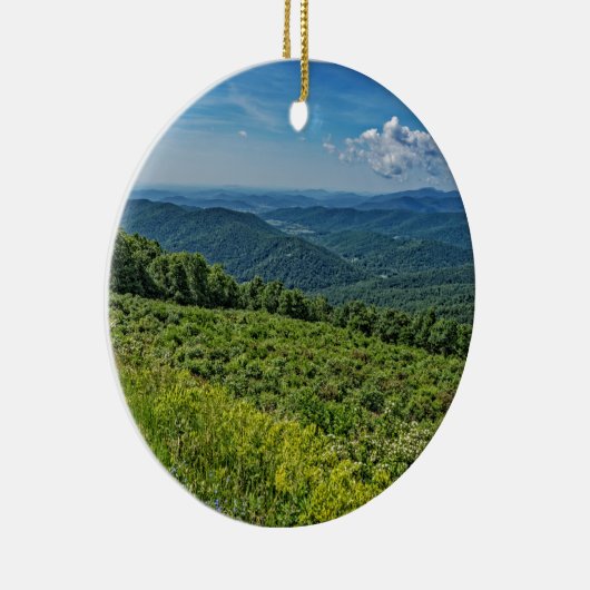Oostelijk Uitzicht van het Nationaal Park Shenando Keramisch Ornament (Rechts)