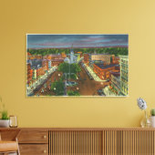 Oostelijk Uitzicht van het Openbaar Plein, stadskl Canvas Afdruk (Insitu (Woonkamer))