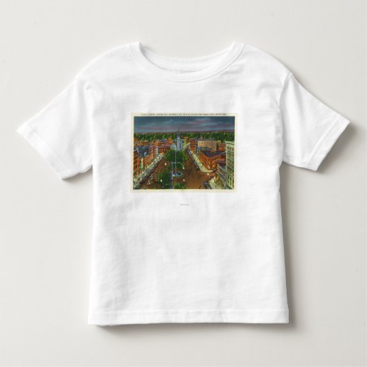 Oostelijk Uitzicht van het Openbaar Plein, stadskl Kinder Shirts (Voorkant)