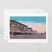 Oostelijk Uitzicht van Hewitt AvenueEverett, WA Briefkaart (Voorkant / Achterkant)