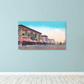 Oostelijk Uitzicht van Hewitt AvenueEverett, WA Canvas Afdruk (Insitu (Houten vloer))