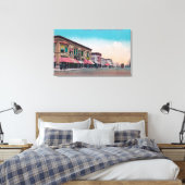 Oostelijk Uitzicht van Hewitt AvenueEverett, WA Canvas Afdruk (Insitu (Slaapkamer))